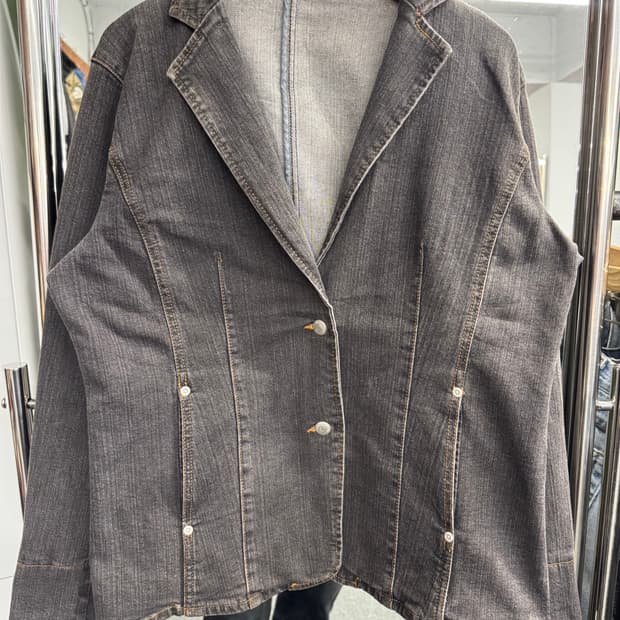 japanese vintage 우먼스 흑청데님 블레이저