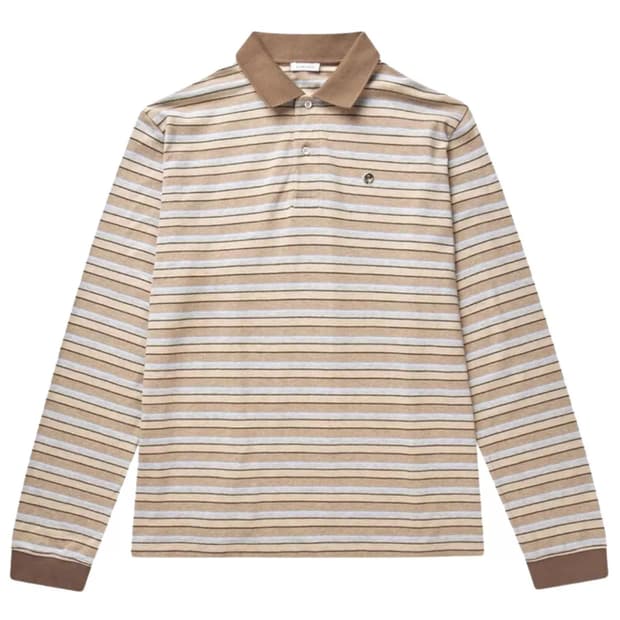 Saks potts Serena polo brown stripe