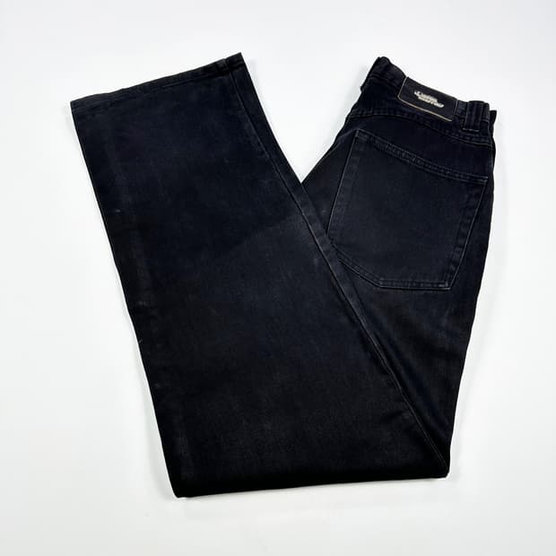 30 퀵실버 빈티지 흑청 와이드 데님팬츠