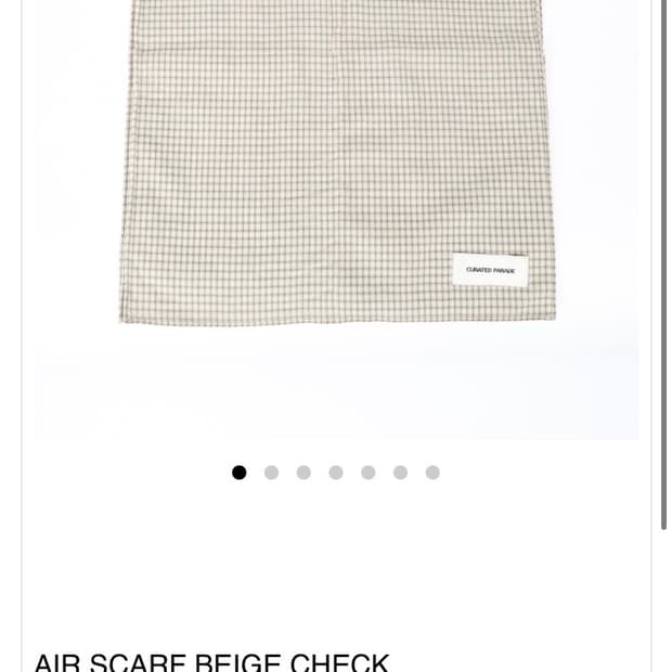 Curated parade scarf