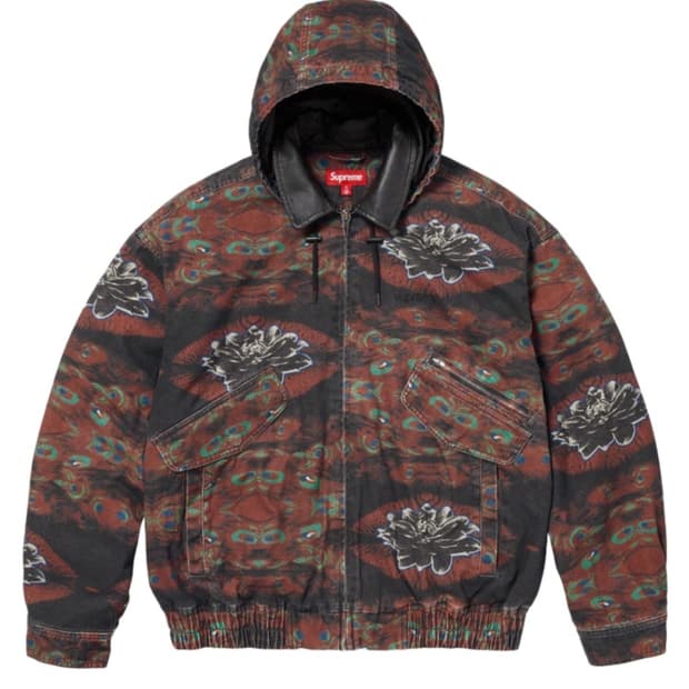 슈프림 레더 칼라 유틸리티 자켓 M