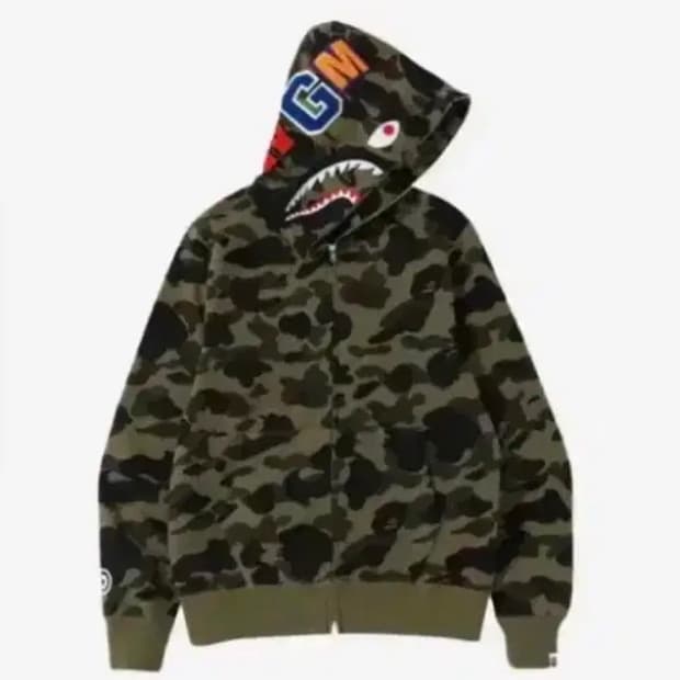 베이프 녹계 후드집업 m(급처