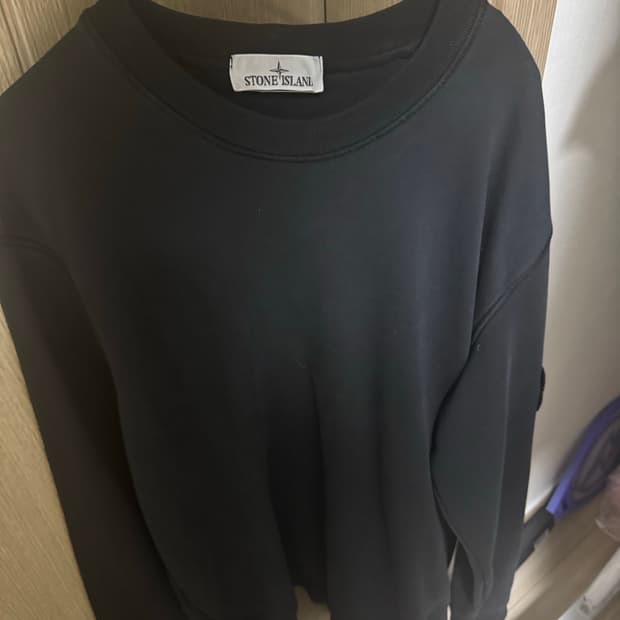 스톤아일랜드 블랙맨투맨 xxl