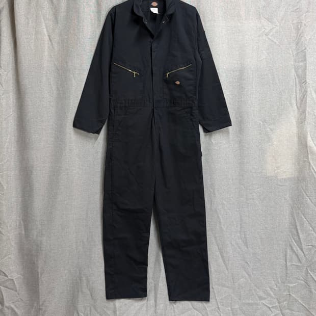 [L] 디키즈 정품 긴팔 워크웨어 점프수트 블랙