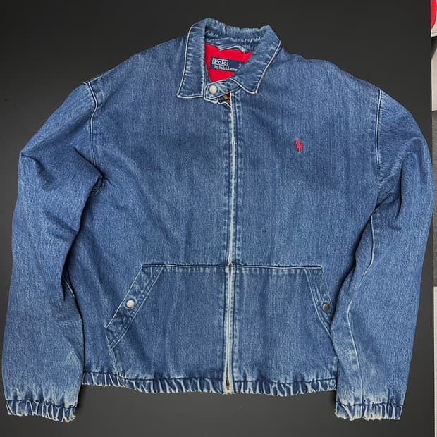 폴로 랄프로렌 90s 데님 자켓 L