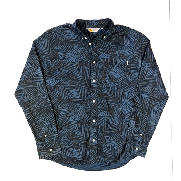 칼하트 네이비 야자수 셔츠 L