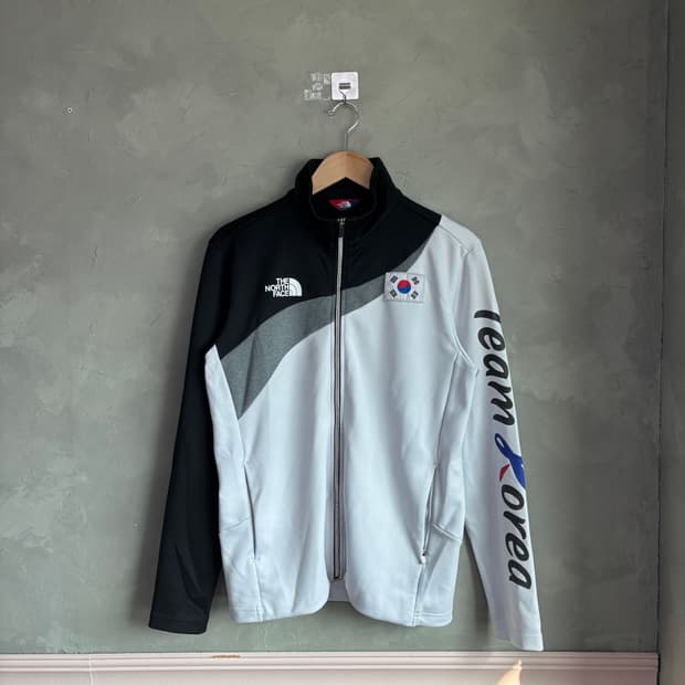 노스페이스 국대 팀코리아 집업 화이트