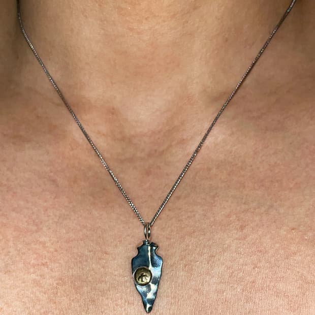 실버925 웨이브 쉐입 펜던트 네크리스 / 남자목걸이 여자목걸이 유니섹스