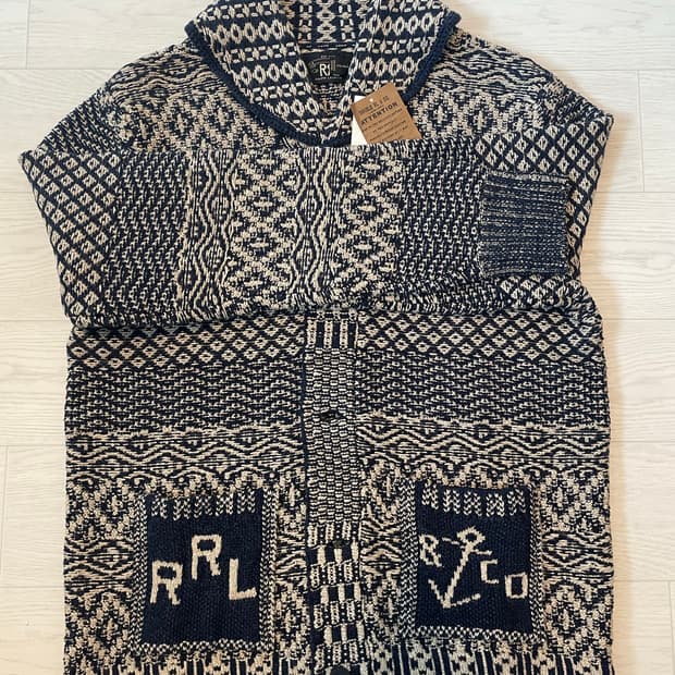 rrl 더블알엘 코튼 블렌드 숄 카디건 m사이즈