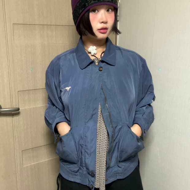 블루 코치 자켓