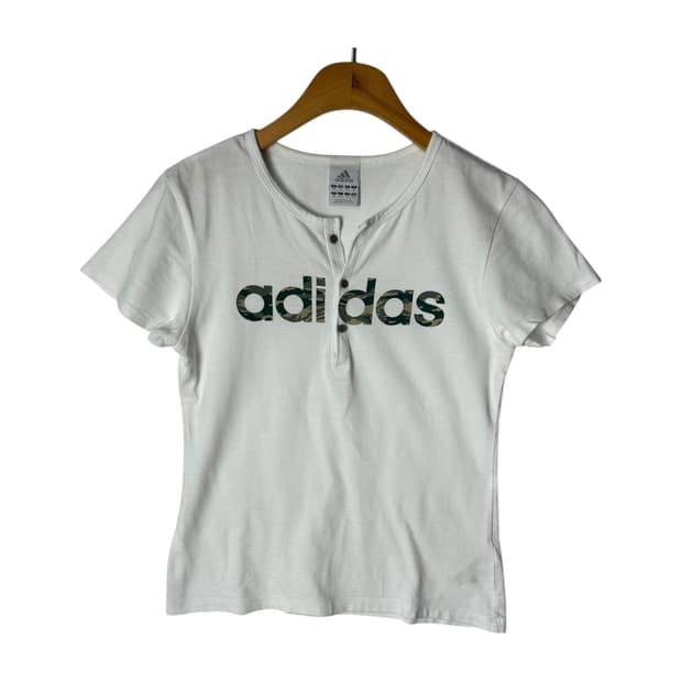 [adidas] 아디다스 카모로고 헨리넥 반소매티 