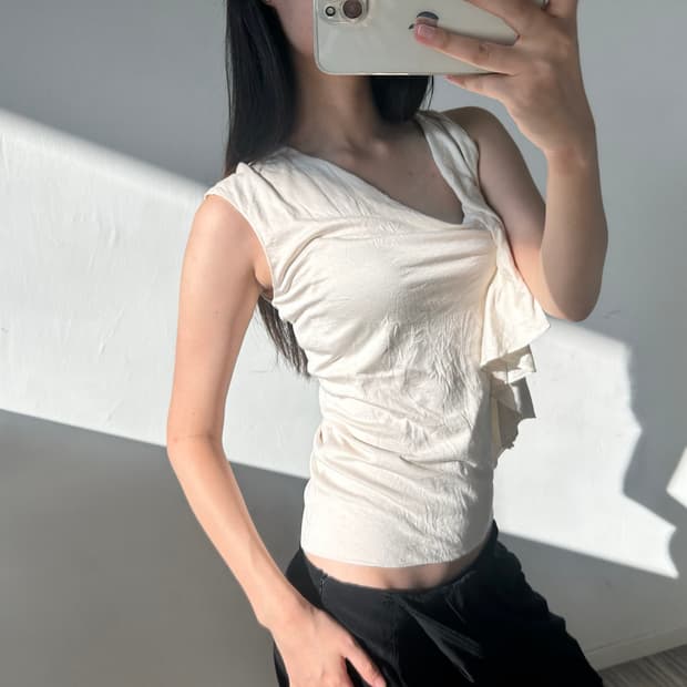 ralph lauren ruffle top