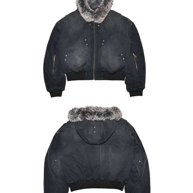 Fur Collar Dual-Sided Reversible Bomber