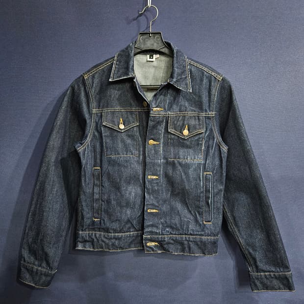 아메리칸 어패럴 네이비 남성 오버핏 90~95 데님 숏자켓 
