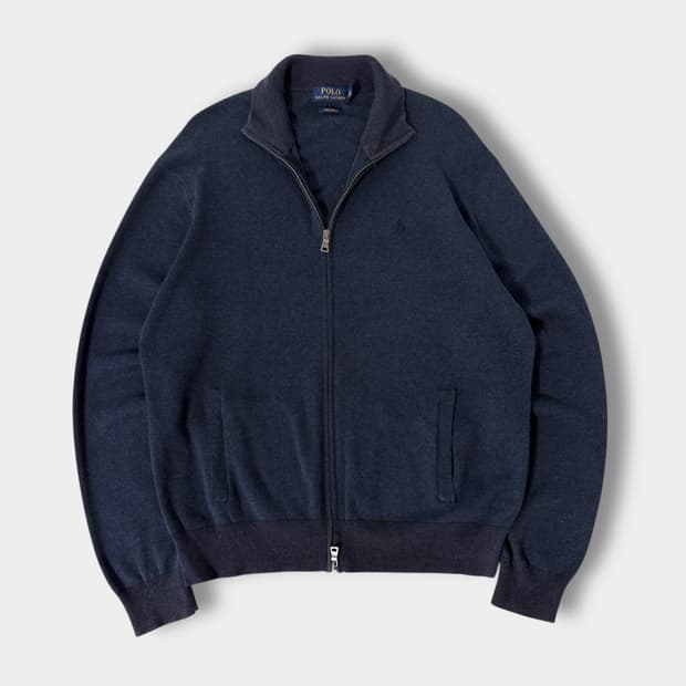 폴로 랄프로렌 신형 루즈핏 피마코튼 투웨이 니트 집업