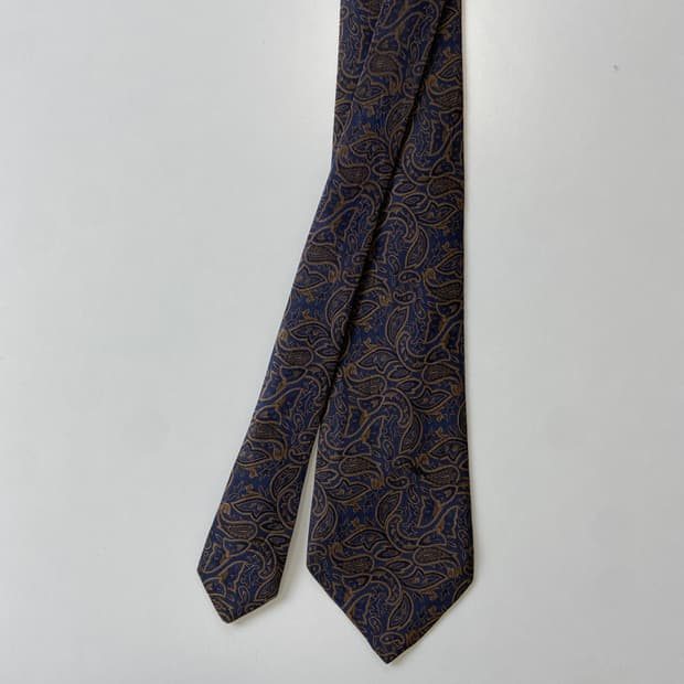 웅가로 페이즐리 (UNGARO)명품 정품 넥타이 8.3cm