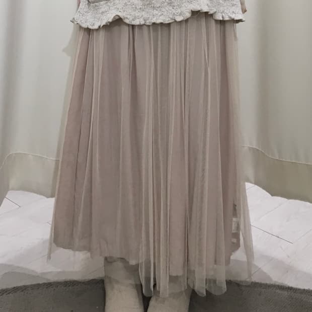 baby pink tulle skirt