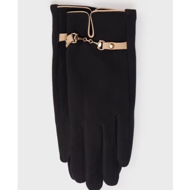 버클장식 스웨이드 장갑 블랙 (새상품)