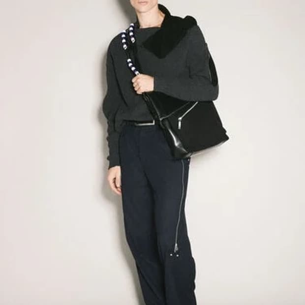 (46) kiko kostadinov knox trousers navy