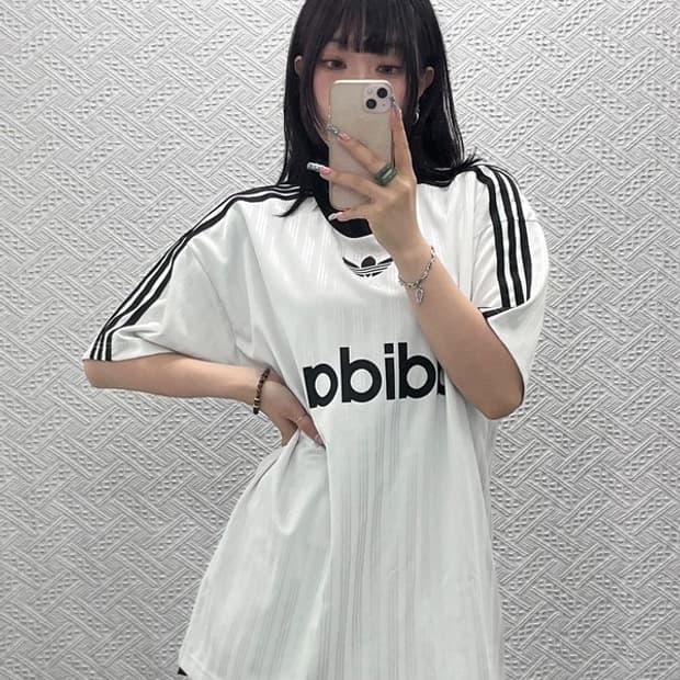 아디다스 파이어버드 아디 컬러 오버핏 져지 반팔티 M C12630