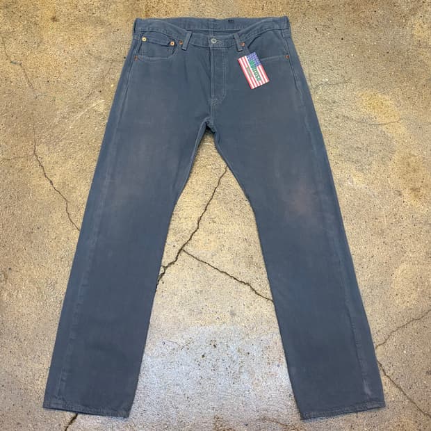 00s 미국 빈티지 리바이스 501 그레이 청바지