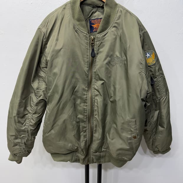 정품) USAIRFORCE 항공 MA-1 자켓 카키 XL