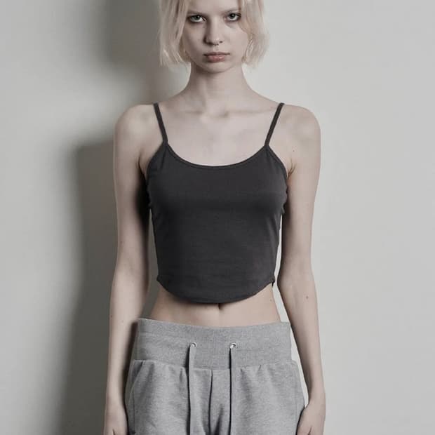 보헤미안서울 SOFT SLEEVELESS, CHARCOAL