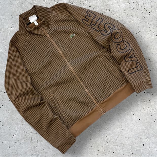 [XL] 20FW 라코스테 하운드투스 패턴 집업 자켓 B373