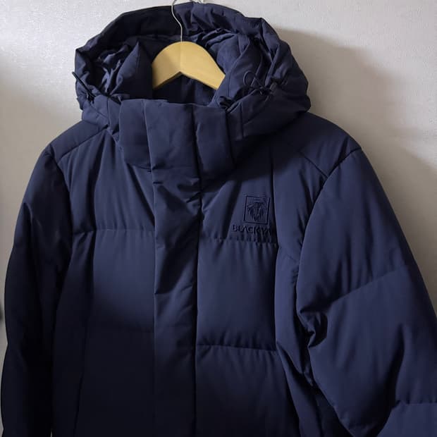 블랙야크 거위털 롱패딩점퍼 95 네이비 (남성 100까지)