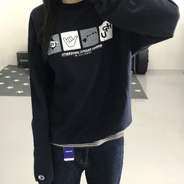  챔피언 프린팅 네이버 맨투맨