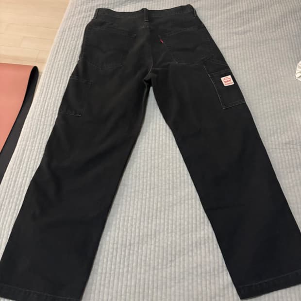 [32x30] 리바이스 568 더블니 카펜더 워크팬츠 블랙