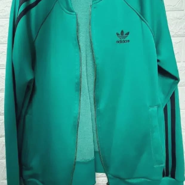 아디다스 OG 슈퍼스타 트랙탑 져지 터콰이즈