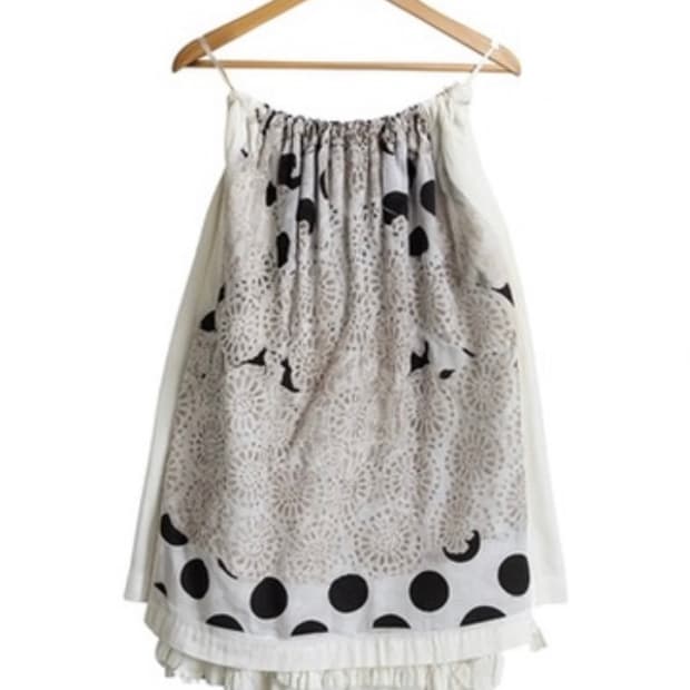 Comme des garcons 도트 스커트