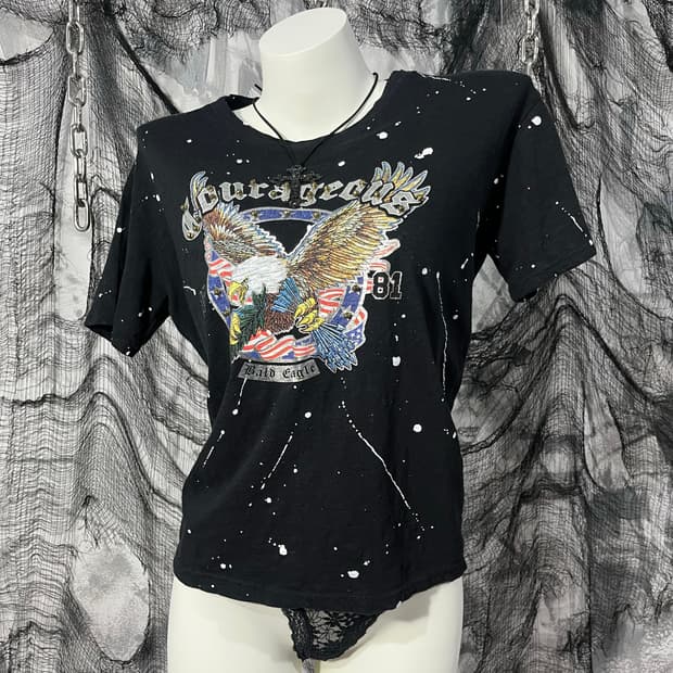 Rock eagle stud printing top