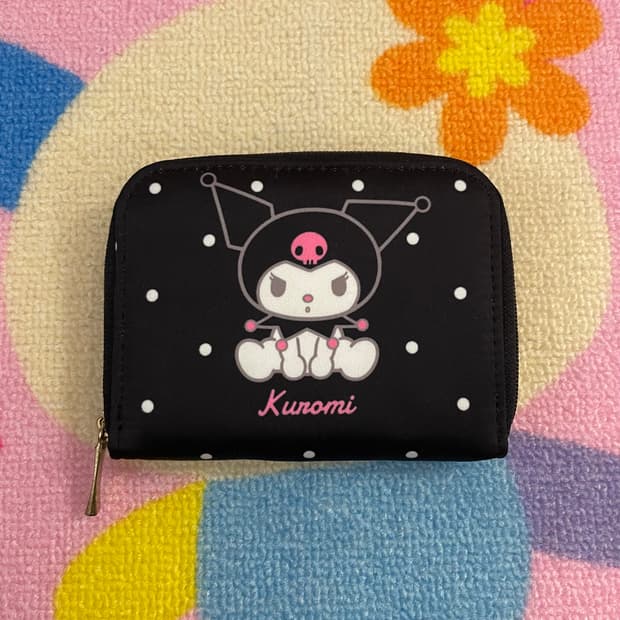 [새상품] 20년도 산리오 고전 쿠로미 땡땡이 반지갑