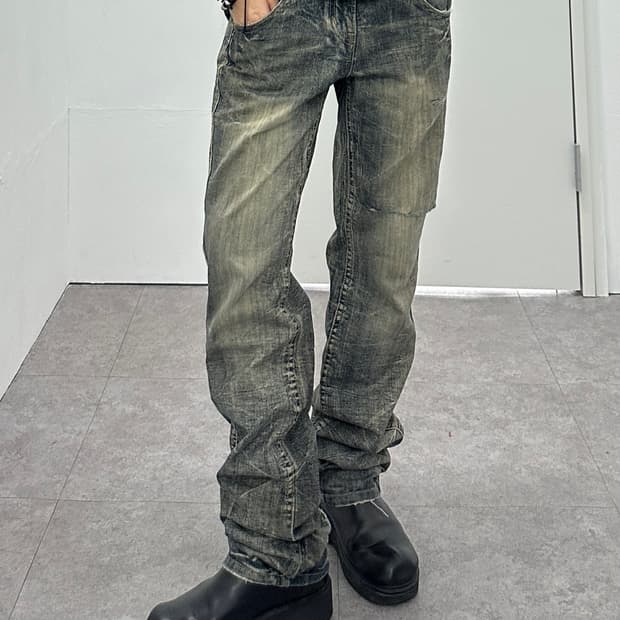Superubis distressed denim jeans