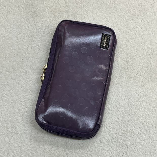 Porter 포터 도트 장지갑 퍼플