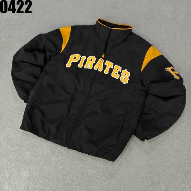 마제스틱 피츠버그 블랙 야구 점퍼 m