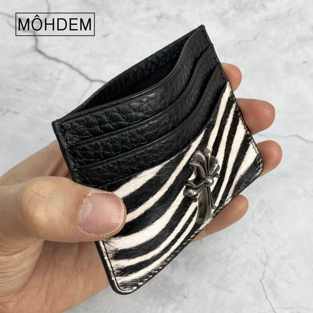 [Unisex]홀더 송치털 크롬 카드지갑