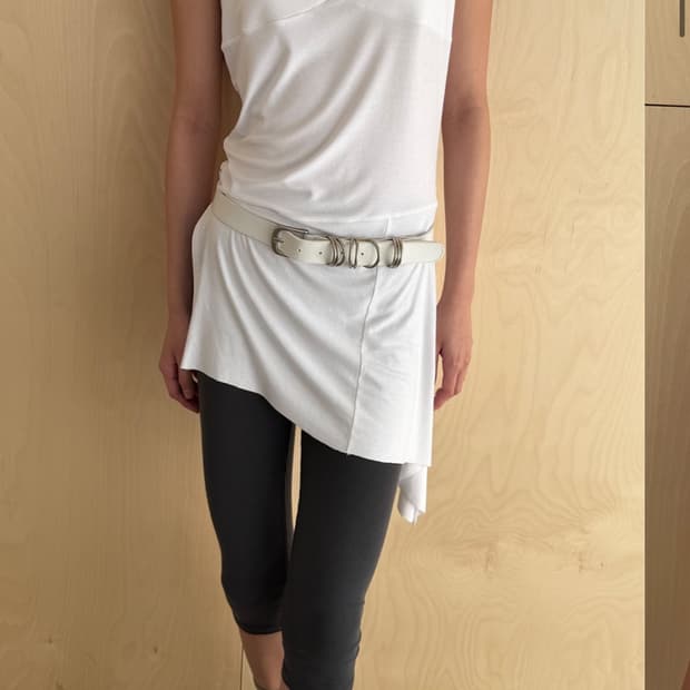 세릭 bella slit dress (white)