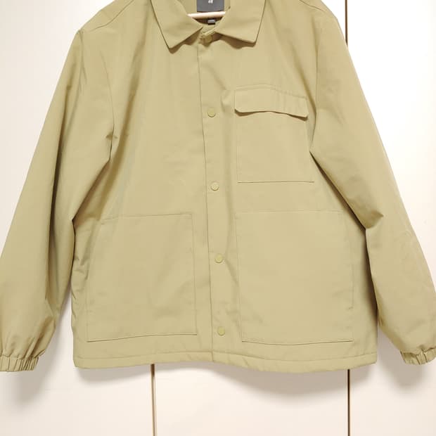 남성 H&M 25년 패딩 셔츠형 점퍼자켓 