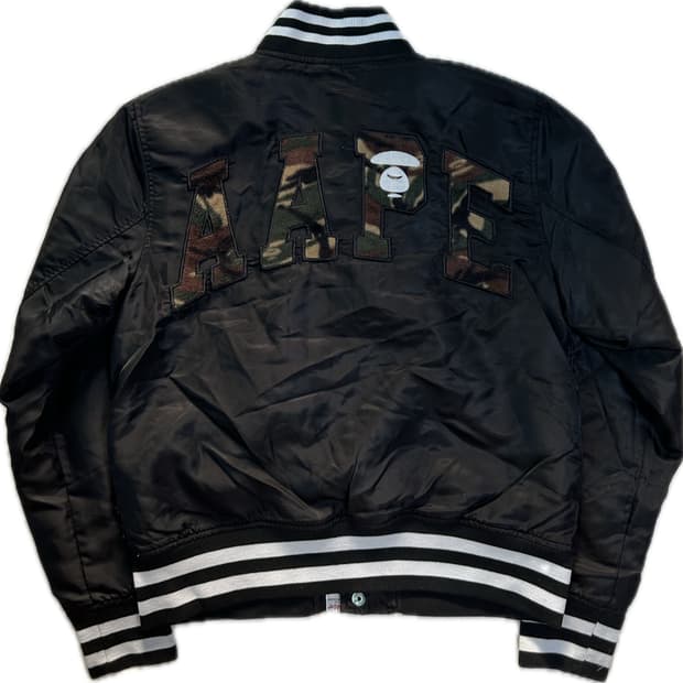 베이프 에이프 카모플라주 블루종 S