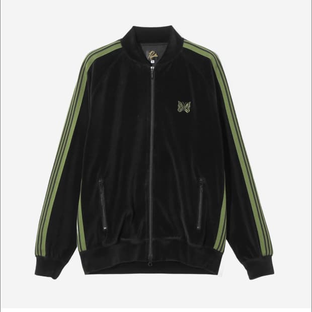 니들스 25fw 벨루어 트랙 자켓 블랙 XL 새제품