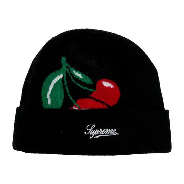 슈프림 체리 비니 블랙