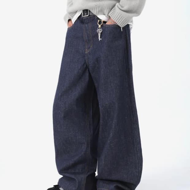 로파이 생지 데님팬츠