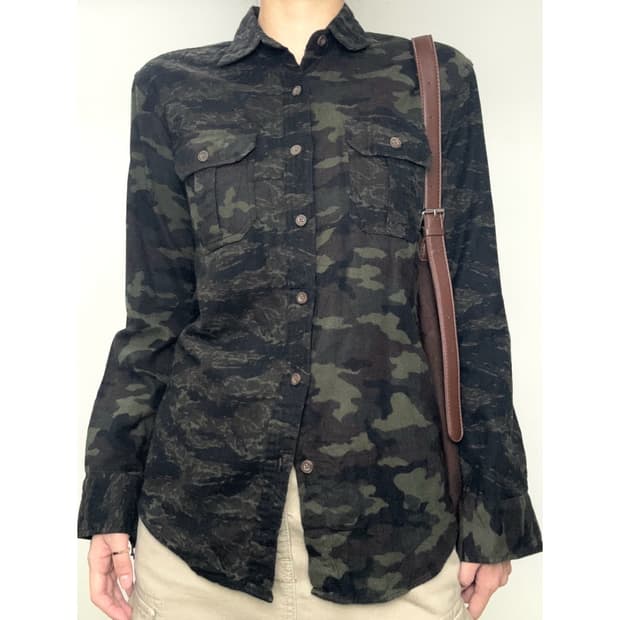 빈티지 카모 셔츠 y2k