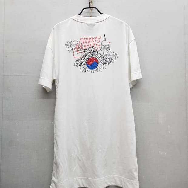 나이키 남산타워 호랑이 프린팅 반팔 스트링 원피스M(M)