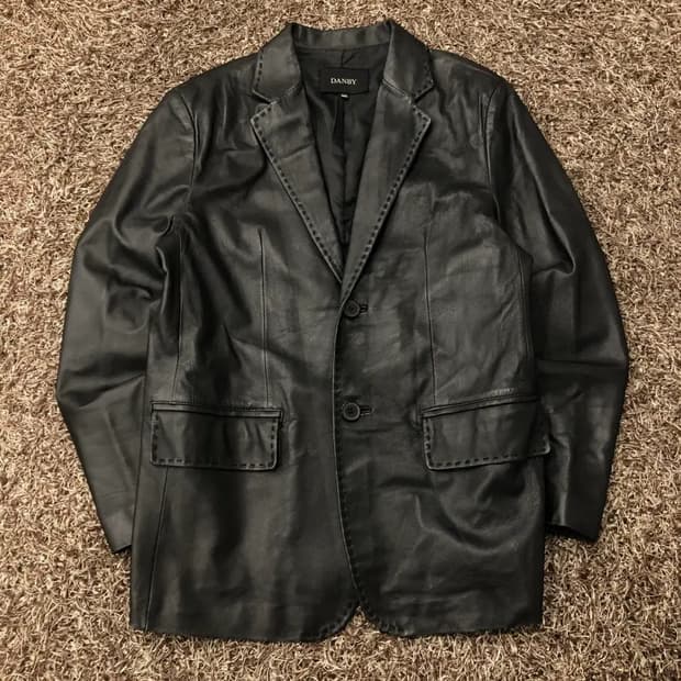 클래식 빈티지 레더 자켓