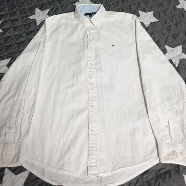 타미힐피거 스몰로고 옥스퍼드 코튼셔츠 (M)
