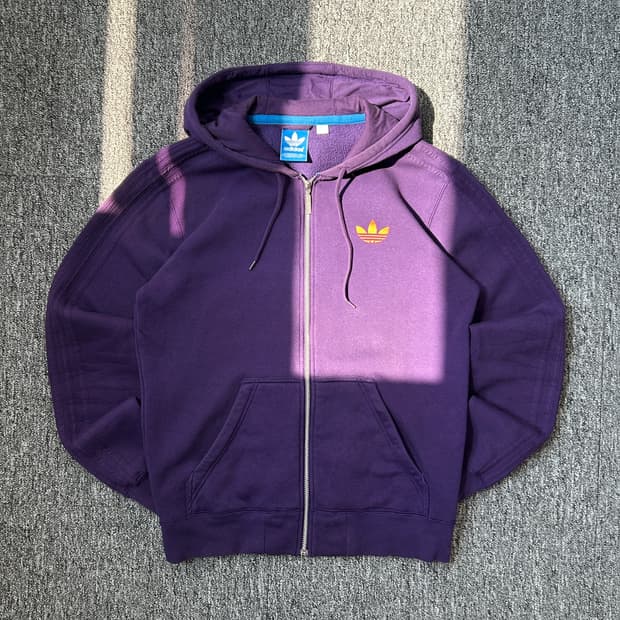아디다스 유로파 파이어버드 퍼플 후드집업